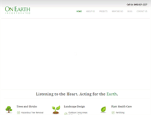 Tablet Screenshot of onearthplantcare.com